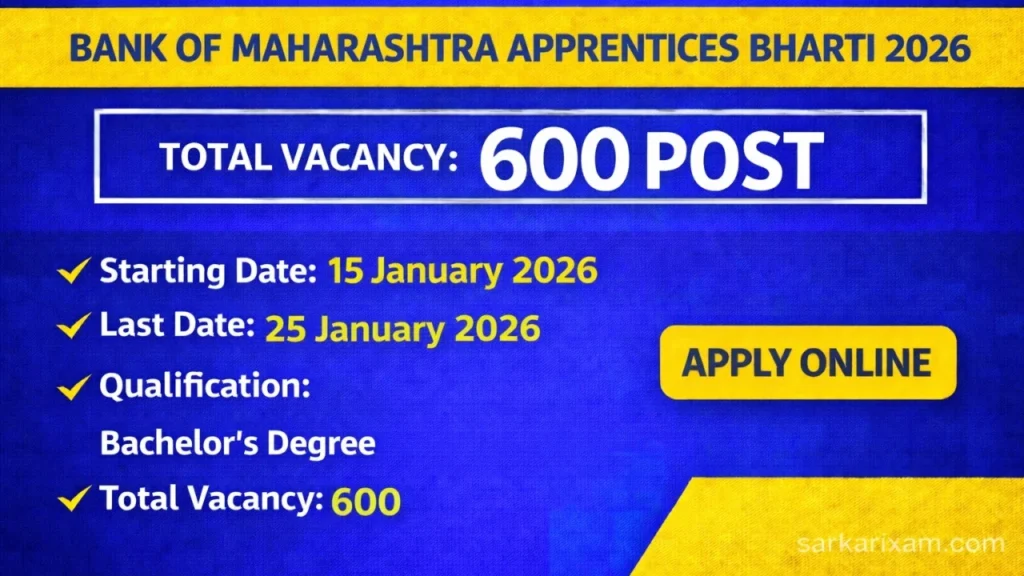 httpssarkarixam.combank-of-maharashtra-apprentices-bharti-2026