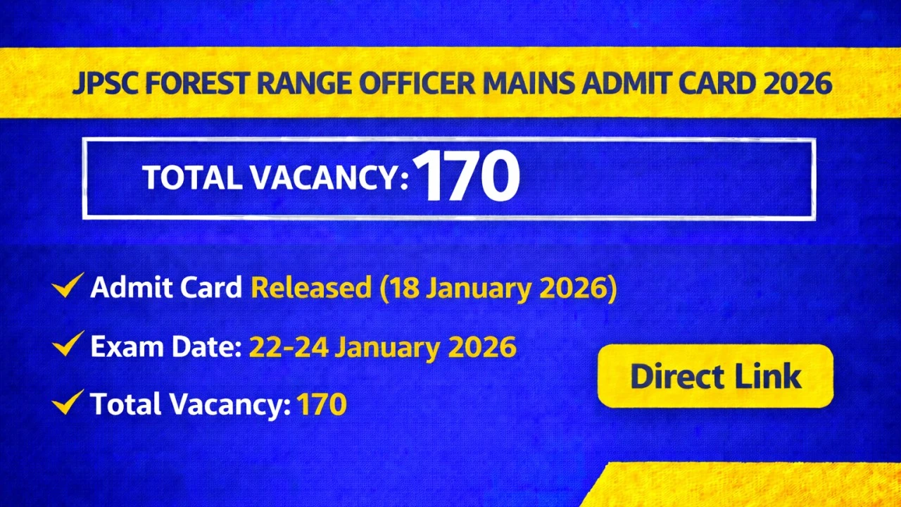 jpsc-forest-range-officer-mains-admit-card-2026